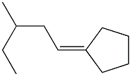 1-(3-Methylpentylidene)cyclopentane 구조식 이미지