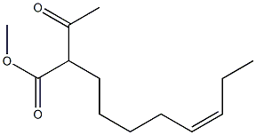 (Z)-2-Acetyl-7-decenoic acid methyl ester 구조식 이미지