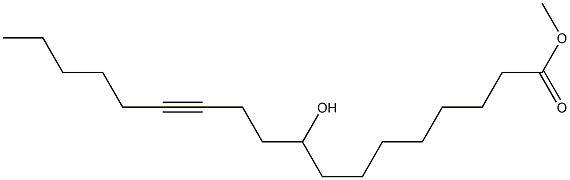 9-Hydroxy-12-octadecynoic acid methyl ester Structure