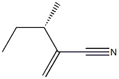 [S,(+)]-3-Methyl-2-methylenevaleronitrile 구조식 이미지