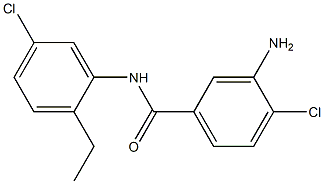 3-Amino-4,5'-dichloro-2'-ethylbenzanilide Structure