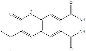 3-Isopropylpyridazino[4,5-g]quinoxaline-2,6,9(1H,7H,8H)-trione 구조식 이미지