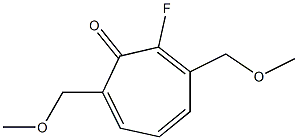 2-Fluoro-3,7-bis(methoxymethyl)cyclohepta-2,4,6-trien-1-one Structure