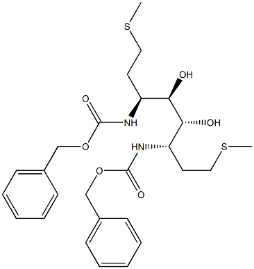 (3S,4R,5R,6S)-1,8-Bis(methylthio)-3,6-bis[(benzyloxycarbonyl)amino]octane-4,5-diol 구조식 이미지