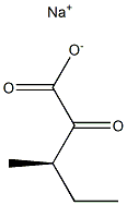 (3R)-3-Methyl-2-oxopentanoic acid sodium salt Structure