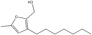 3-Heptyl-5-methylfuran-2-methanol Structure
