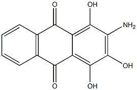 2-Amino-1,3,4-trihydroxy-9,10-anthraquinone 구조식 이미지