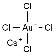 Cesium tetrachloroaurate(III) Structure