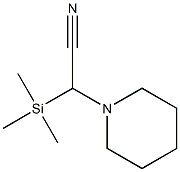 2-Piperidino-2-(trimethylsilyl)acetonitrile Structure