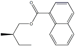 (-)-1-Naphthoic acid [(R)-2-methylbutyl] ester 구조식 이미지