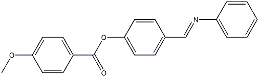 4-Methoxybenzoic acid 4-[(phenylimino)methyl]phenyl ester Structure