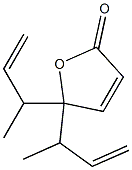 5,5-Bis(3-buten-2-yl)furan-2(5H)-one Structure