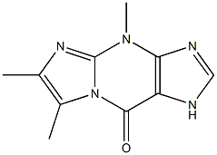 1,4-Dihydro-4,6,7-trimethyl-9H-imidazo[1,2-a]purine-9-one Structure