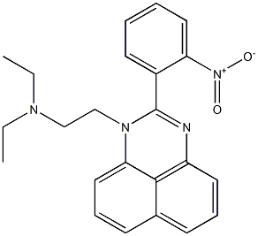 N,N-Diethyl-2-(2-nitrophenyl)-1H-perimidine-1-ethanamine Structure