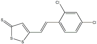 5-[2-(2,4-Dichlorophenyl)ethenyl]-3H-1,2-dithiol-3-thione 구조식 이미지