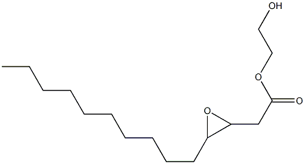 3,4-Epoxymyristic acid 2-hydroxyethyl ester 구조식 이미지