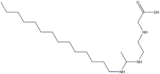 N-[2-[1-(Tetradecylamino)ethylamino]ethyl]glycine 구조식 이미지