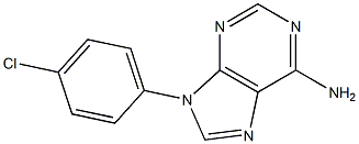 6-Amino-9-(4-chlorophenyl)-9H-purine 구조식 이미지
