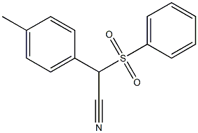 2-(4-Methylphenyl)-2-phenylsulfonylacetonitrile 구조식 이미지