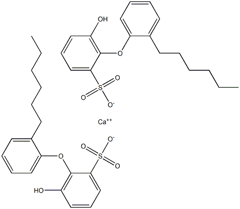 Bis(6-hydroxy-2'-hexyl[oxybisbenzene]-2-sulfonic acid)calcium salt Structure