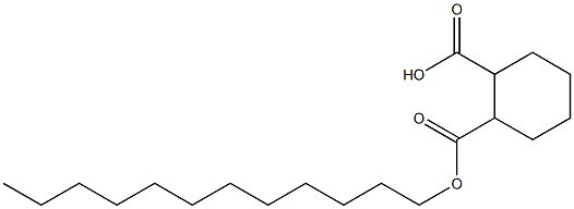 Cyclohexane-1,2-dicarboxylic acid hydrogen 1-dodecyl ester Structure