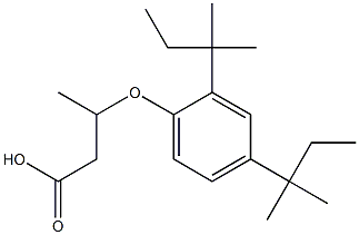 3-(2,4-Di-tert-pentylphenoxy)butanoic acid Structure