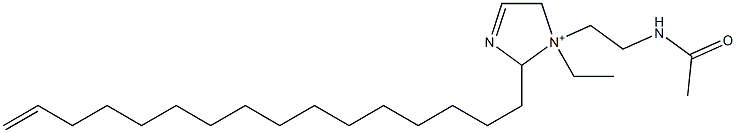 1-[2-(Acetylamino)ethyl]-1-ethyl-2-(15-hexadecenyl)-3-imidazoline-1-ium 구조식 이미지