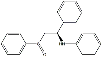 (1R)-N,1-Diphenyl-2-(phenylsulfinyl)ethanamine 구조식 이미지