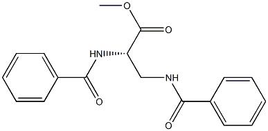 [S,(-)]-2,3-Di(benzoylamino)propionic acid methyl ester Structure