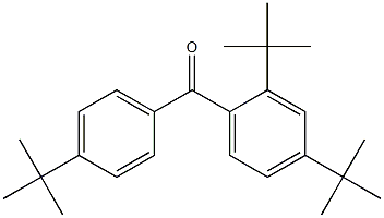 2,4,4'-Tri-tert-butylbenzophenone Structure