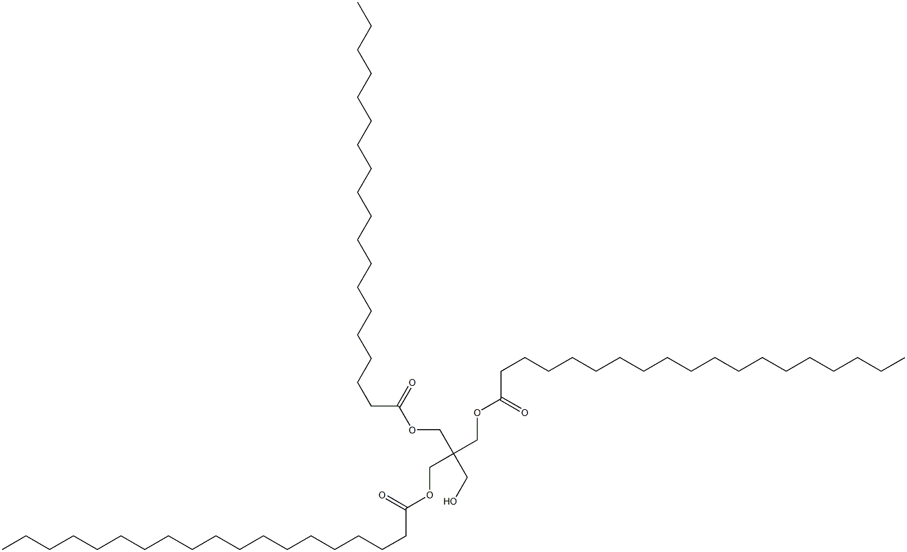 Dinonadecanoic acid 2-(hydroxymethyl)-2-[(1-oxononadecyloxy)methyl]-1,3-propanediyl ester Structure