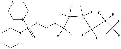 2-(Tridecafluorohexyl)ethoxybismorpholinophosphine oxide Structure