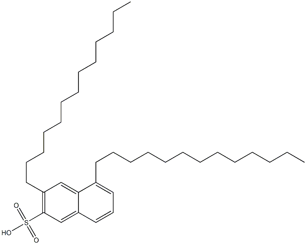 3,5-Ditridecyl-2-naphthalenesulfonic acid 구조식 이미지