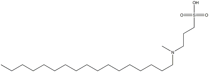 3-(Hexadecyldimethylaminio)propane-1-sulfonic acid 구조식 이미지