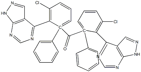 1-Phenyl-1H-pyrazolo[3,4-d]pyrimidin-4-yl(3-chlorophenyl) ketone Structure