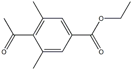 4-Acetyl-3,5-dimethylbenzoic acid ethyl ester Structure