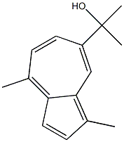 1,4-Dimethyl-7-(1-hydroxy-1-methylethyl)azulene 구조식 이미지