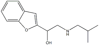 2-Isobutylamino-1-(benzofuran-2-yl)ethanol Structure