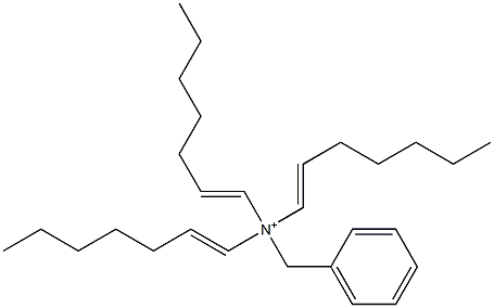 Tri(1-heptenyl)benzylaminium Structure