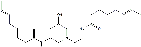 N,N'-[2-Hydroxypropyliminobis(2,1-ethanediyl)]bis(6-octenamide) 구조식 이미지