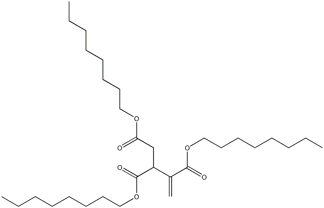 3-Butene-1,2,3-tricarboxylic acid trioctyl ester Structure