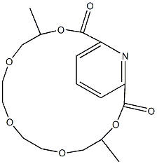 2,6-Pyridinedicarboxylic acid (2S,12S)-4,7,10-trioxatridecane-2,12-diyl ester Structure
