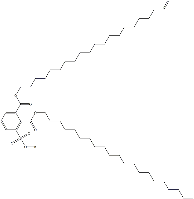 3-(Potassiosulfo)phthalic acid di(20-henicosenyl) ester Structure