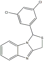 1-[3,5-Dichlorophenyl]-3H-thiazolo[3,4-a]benzimidazole 구조식 이미지