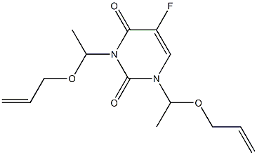 1,3-Bis[1-(2-propenyloxy)ethyl]-5-fluorouracil 구조식 이미지