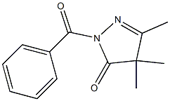 1-Benzoyl-3,4,4-trimethyl-4,5-dihydro-1H-pyrazol-5-one Structure