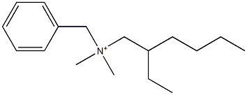 N-(2-Ethylhexyl)-N,N-dimethylbenzenemethanaminium 구조식 이미지