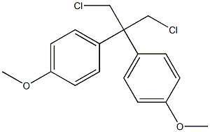 2,2-Bis(p-methoxyphenyl)-1,3-dichloropropane 구조식 이미지