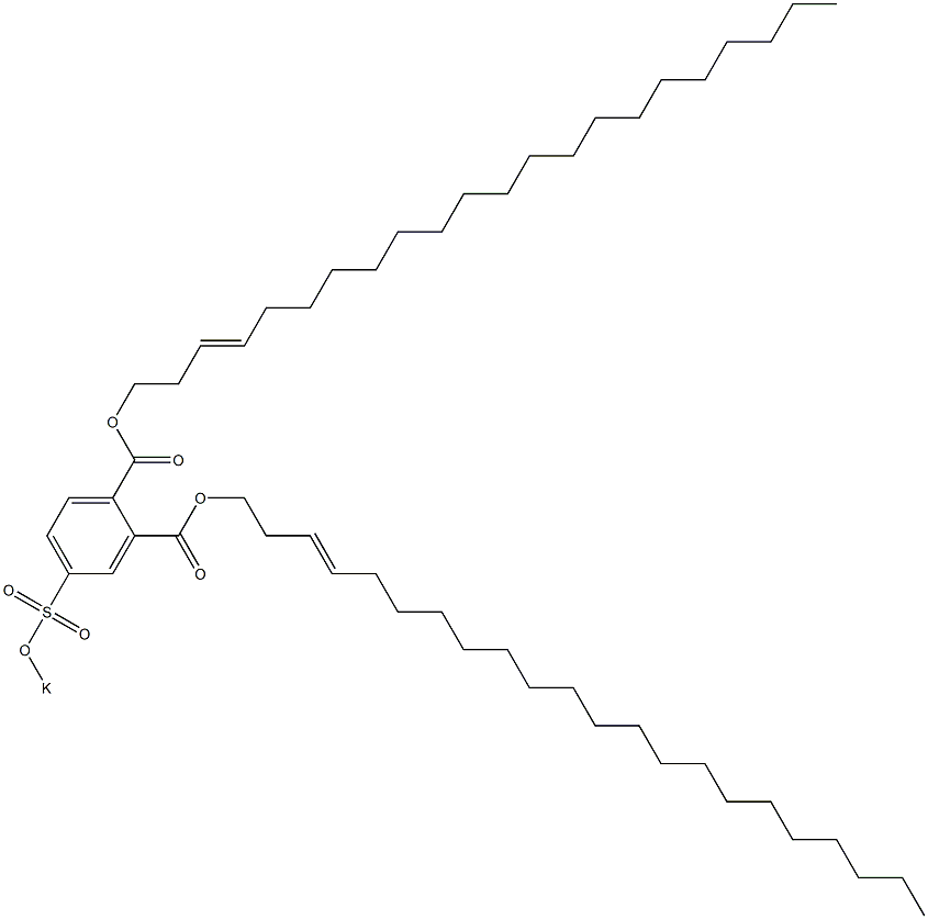 4-(Potassiosulfo)phthalic acid di(3-docosenyl) ester Structure