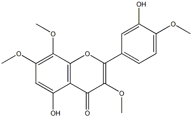 3',5-Dihydroxy-3,4',7,8-tetramethoxyflavone Structure